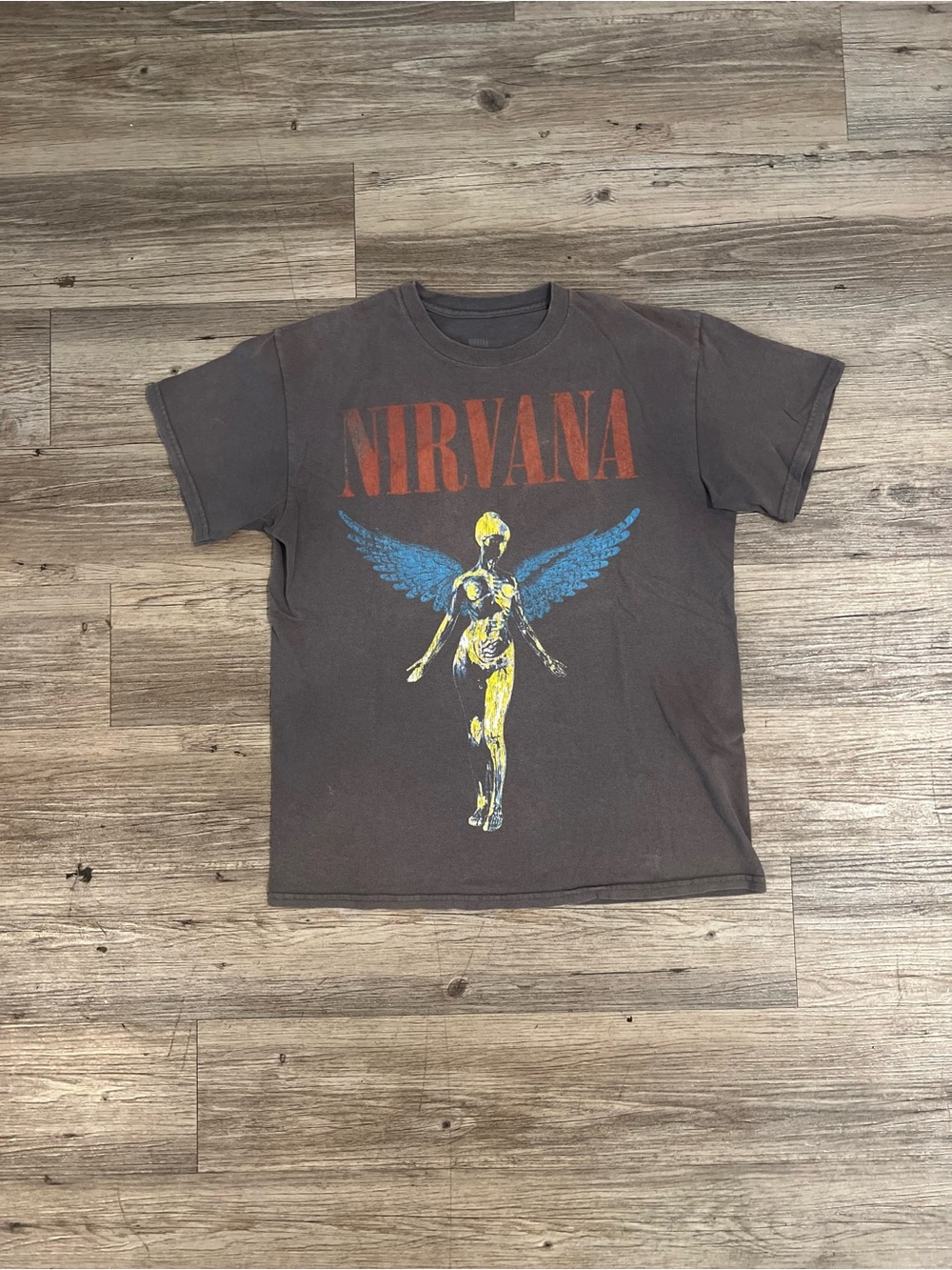 Retro Nirvana In Utero T Shirt Size Small Angel Short Sleeve